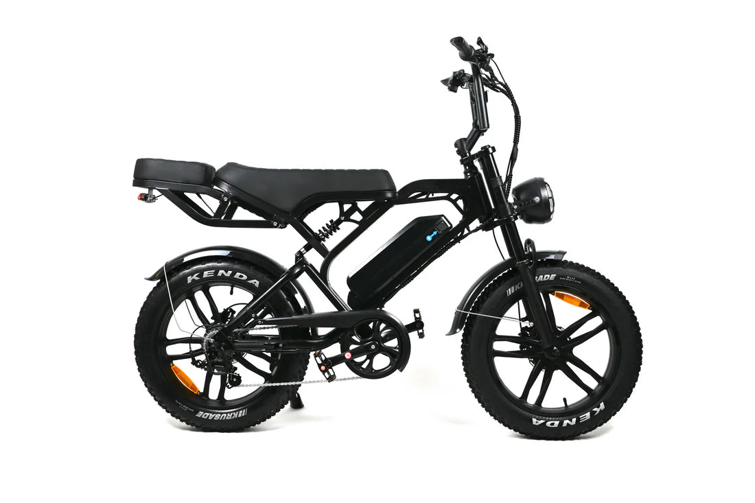 Fatbike - QMWheels - V20 pro 9.0 - Zwart - Hydraulische remmen