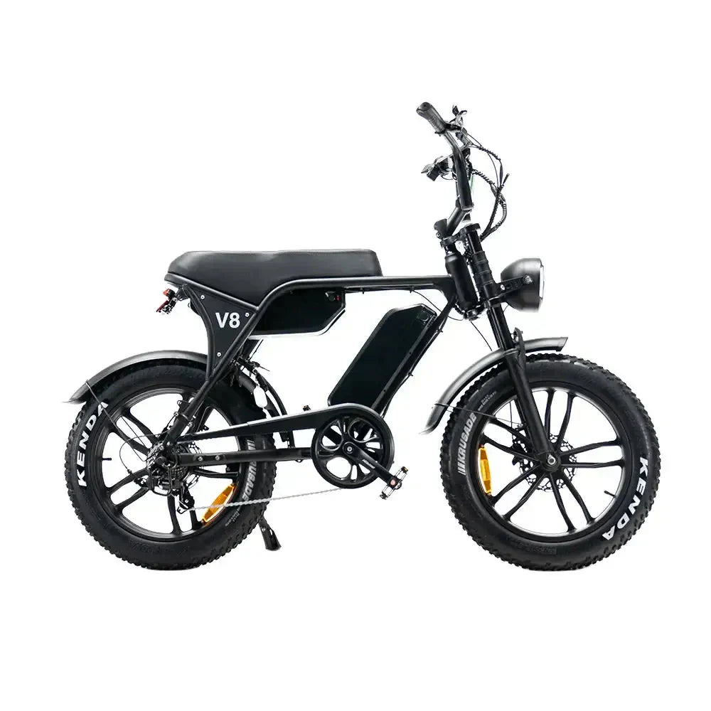 OUXI V8 MAX dubbele accu - Fatbike - Zwart - Hydraulische Remmen