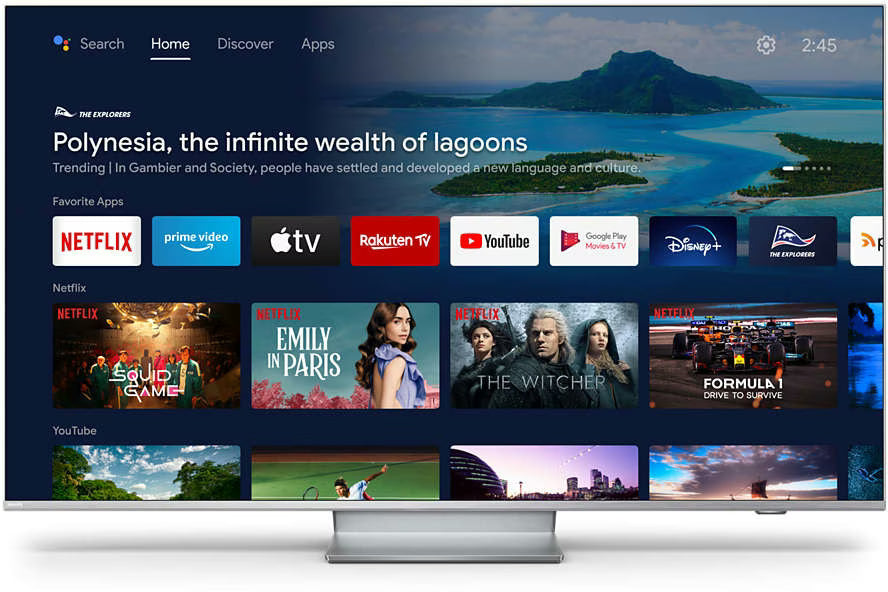 Philips - 43 inch - 43PUS8857/12 - 4K Ultra HD-LED + Ambilight