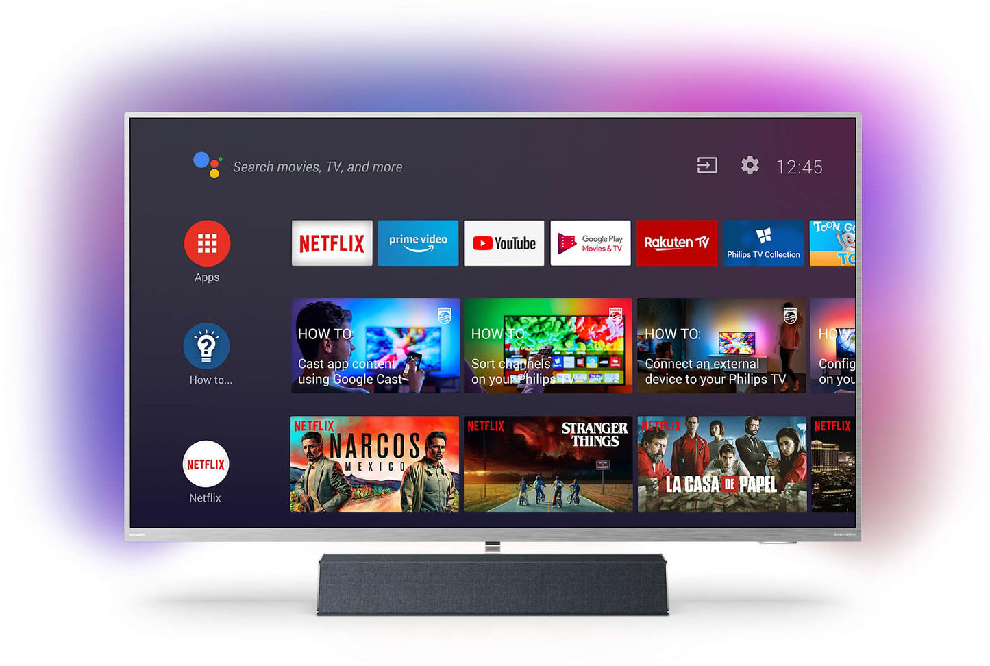 Philips - 43 inch - 43PUS9235/12 - 4K Ultra HD-LED + Ambilight + Soundbar