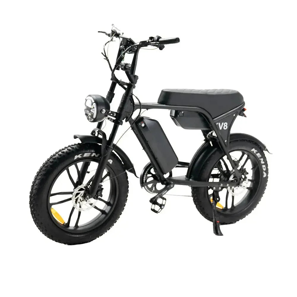OUXI V8 MAX dubbele accu - Fatbike - Zwart - Hydraulische Remmen