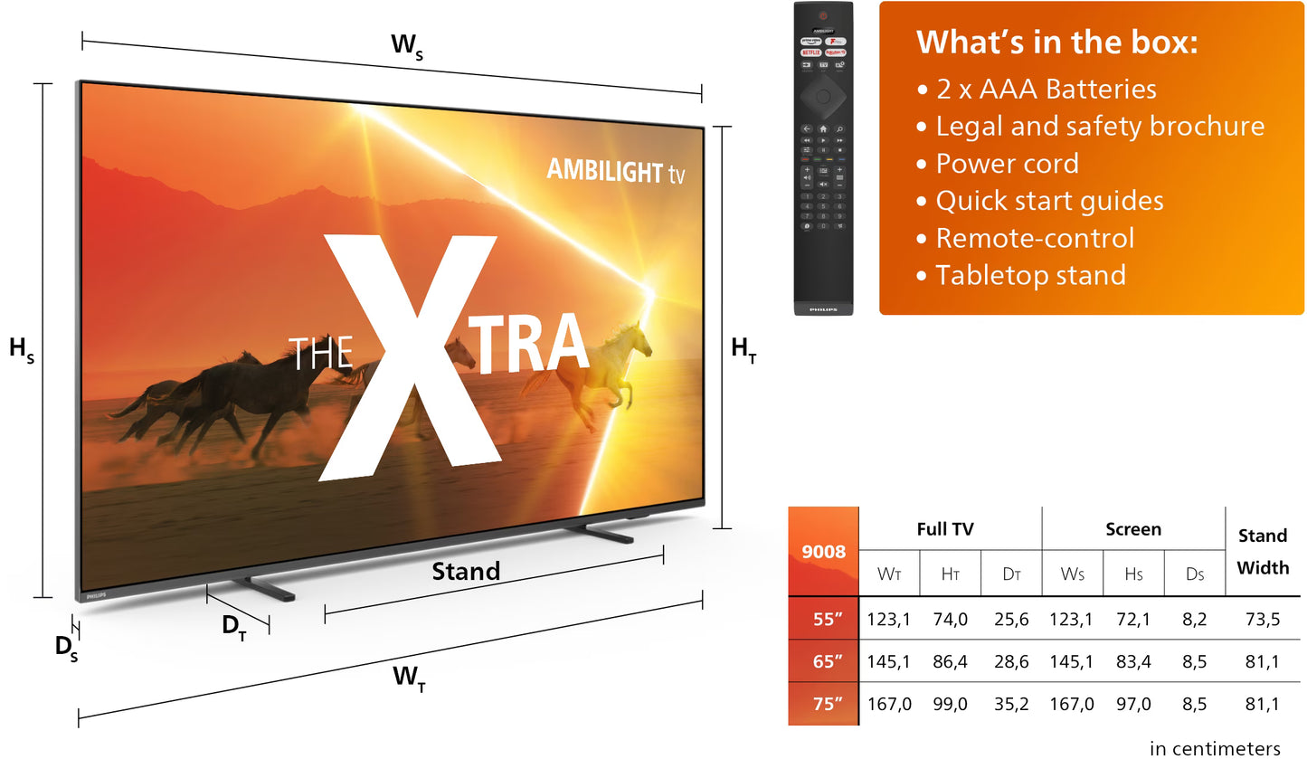 Philips - 55 inch - 55PML9008/12 - MINILED + Ambilight