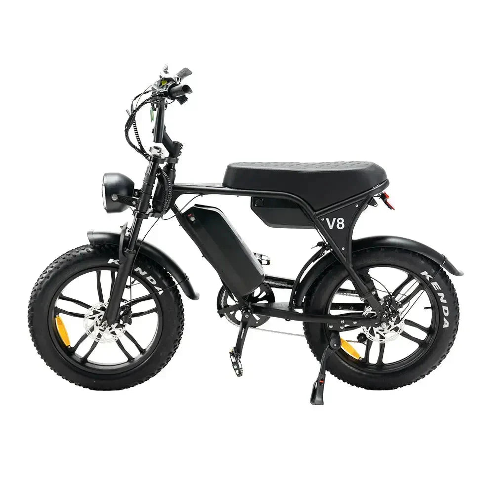 OUXI V8 MAX dubbele accu - Fatbike - Zwart - Hydraulische Remmen