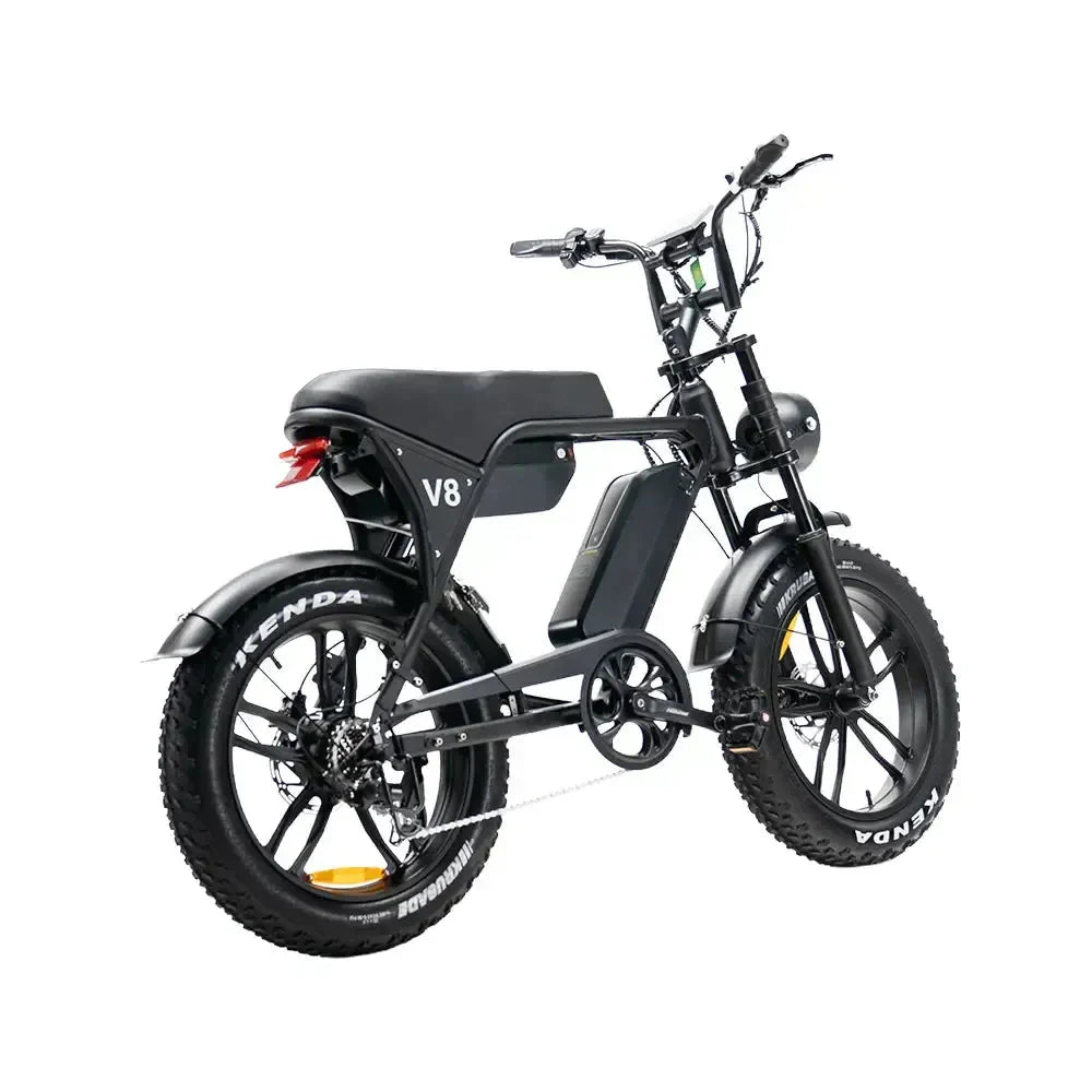 OUXI V8 MAX dubbele accu - Fatbike - Zwart - Hydraulische Remmen