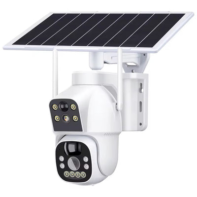 [PRE-ORDER] DUAL LENS PTZ SLIMME PTZ BEVEILIGINGS CAMERA MET ZONNEPANEEL